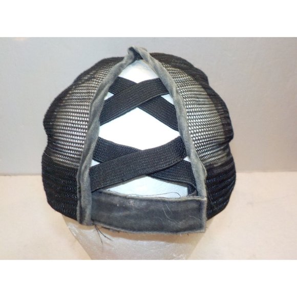 YELLOWSTONE DUTTON RANCH Womens Trucker Hat Mesh Strap Back Embroidered Distress - Picture 3 of 5